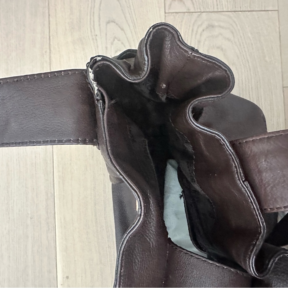 y2k michael kors brown leather tote - Picture 8 of 10